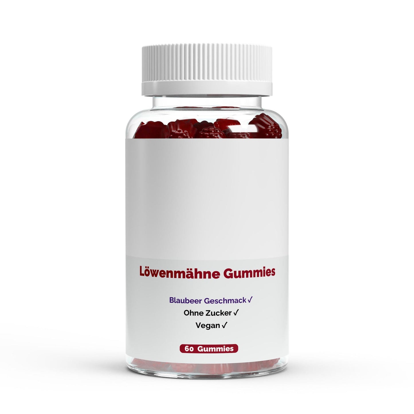 Löwenmähne + Vitamin B6 Gummies - 60 Stk.
