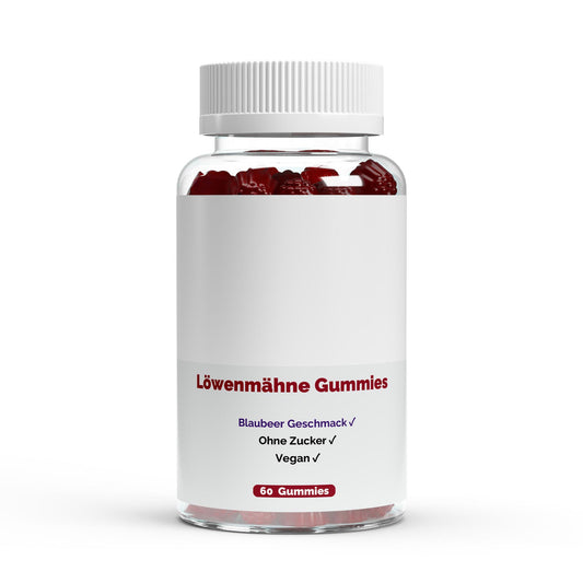 Löwenmähne + Vitamin B6 Gummies - 60 Stk.